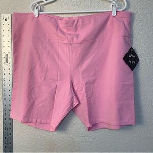 Ava & Viv Women's Bright Pink stretchy Shorts